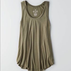 American Eagle Soft + Sexy green tank top